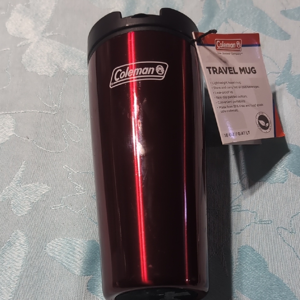 Coleman Red Travel Mug